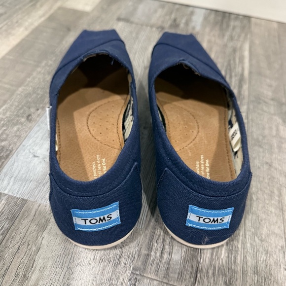 Toms Navy Blue Slip-On Shoes women’s 9.5 - Picture 4 of 9